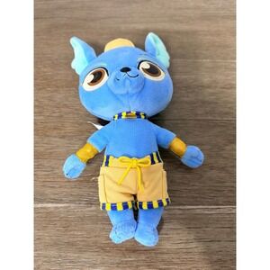 Funrise Rainbow Butterfly Unicorn Kitty Miguel the Blue Dog Plush